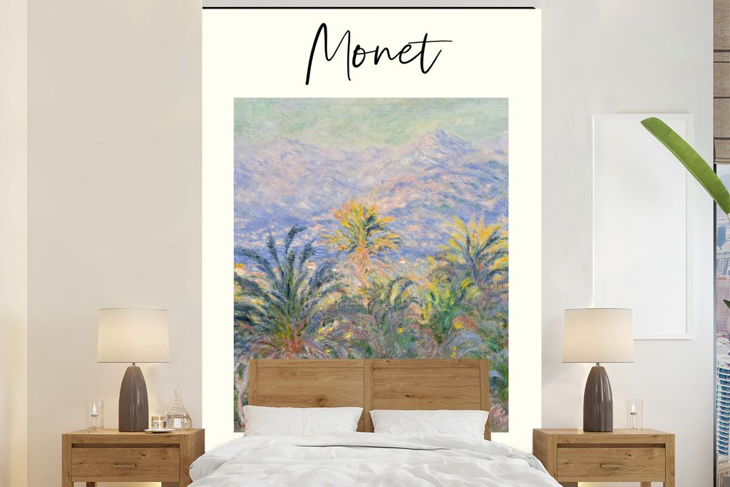 MuchoWow Fototapete für Wohnzimmer oder Schlafzimmer Wandtapete Vinyl Motivtapete Monet - Malerei - Alte Meister - 170x260 cm - Wohnzimmertapete