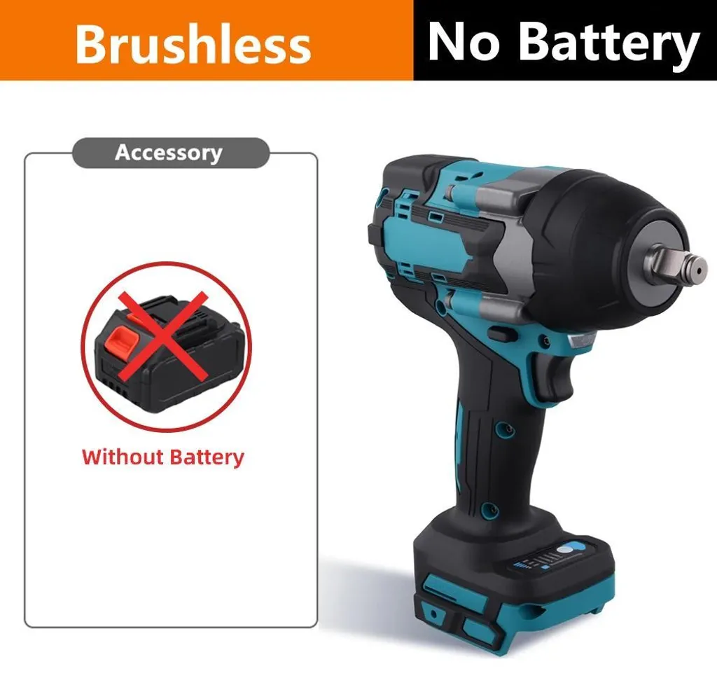 Boulonneuse à chocs 18V Brushless couple 1800 Nm sans fil 1/2"