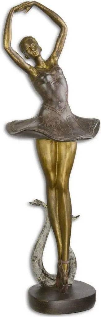 Décoration Intérieure Luxe : Statue Ballerine Or pour Salon et Bureau