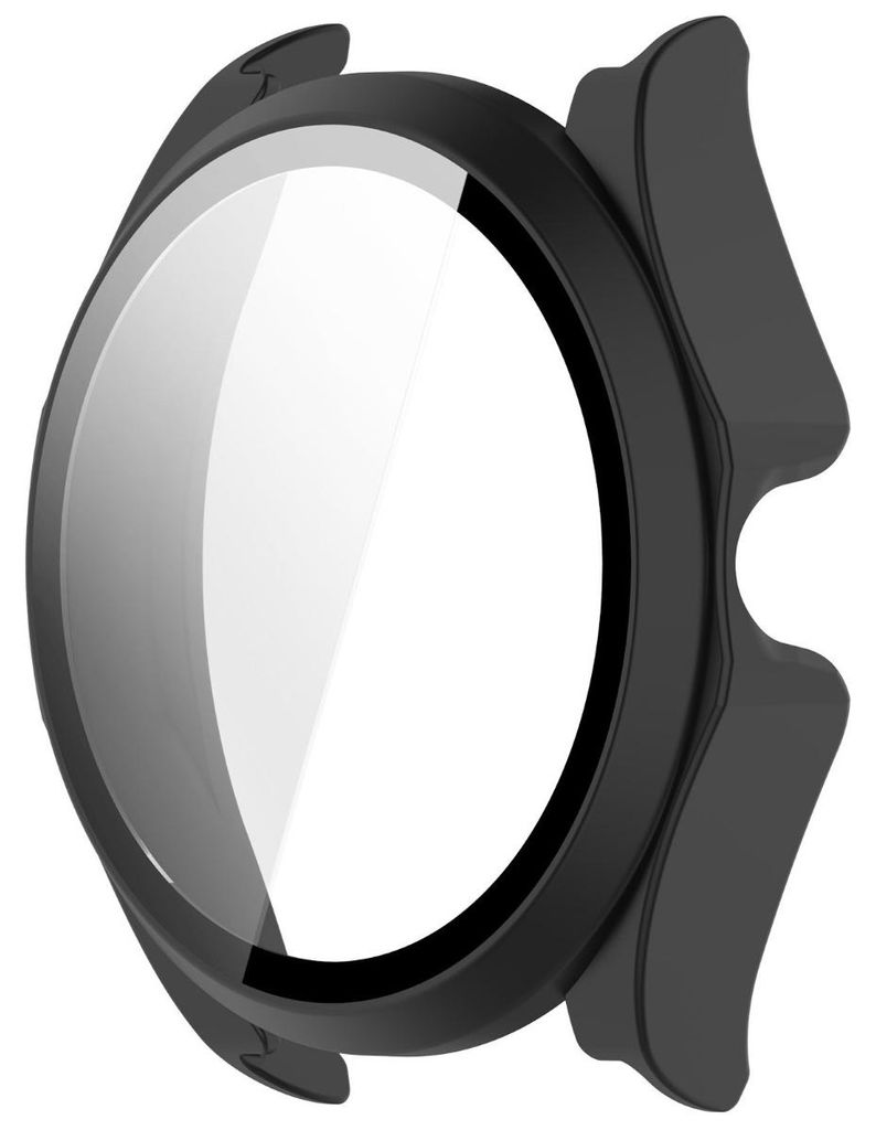 INF Huawei Watch Buds2 Schutz Hülle PC gehärtetes Glas 5.2cm x 5cm Reise Schwarz