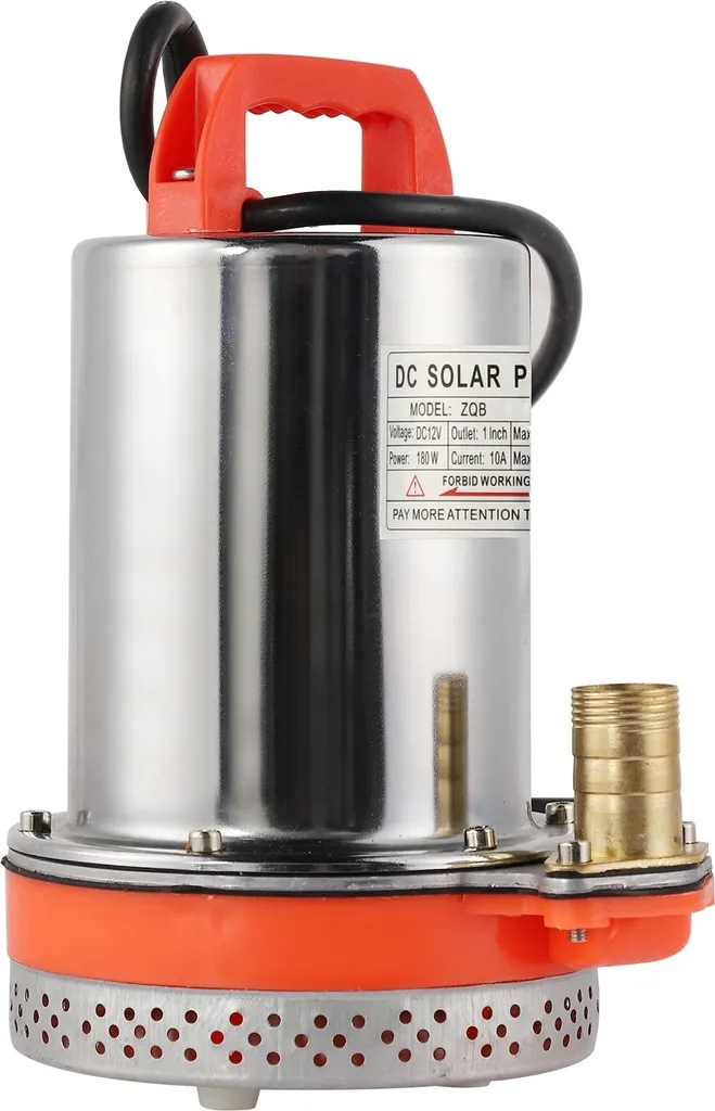 Pompe Submersible DC Solaire 8m - Pompe de Nettoyage avec Câble 2,1m
