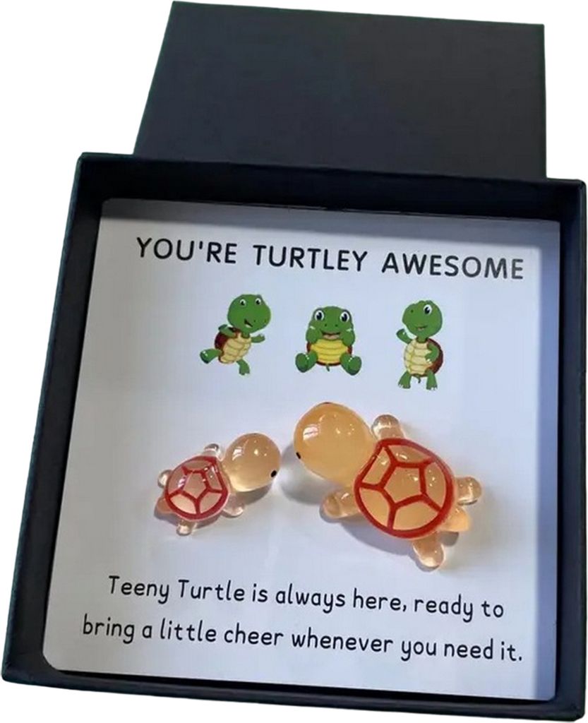 Pocket Hug Turtle Dekoration mit Grußkarte, emotionale Unterstützung, You're Turtley, tolles Schildkrötenspielzeug, Freunde und Familie, Valenti...