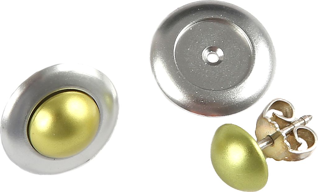 DeMarie Ohrstecker Metall 1,3cm gelb ohne 144020094