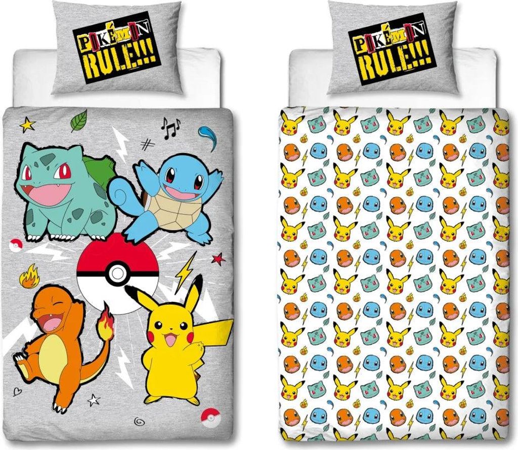 Pokemon Pikachu Mikrofaser Bettwäsche Set 135/140x200 - Produktbild 