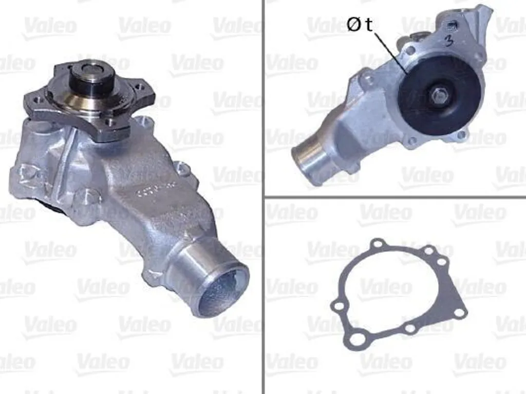 Pompe à eau de refroidissement Jeep Grand Cherokee II et Wrangler TJ Valeo