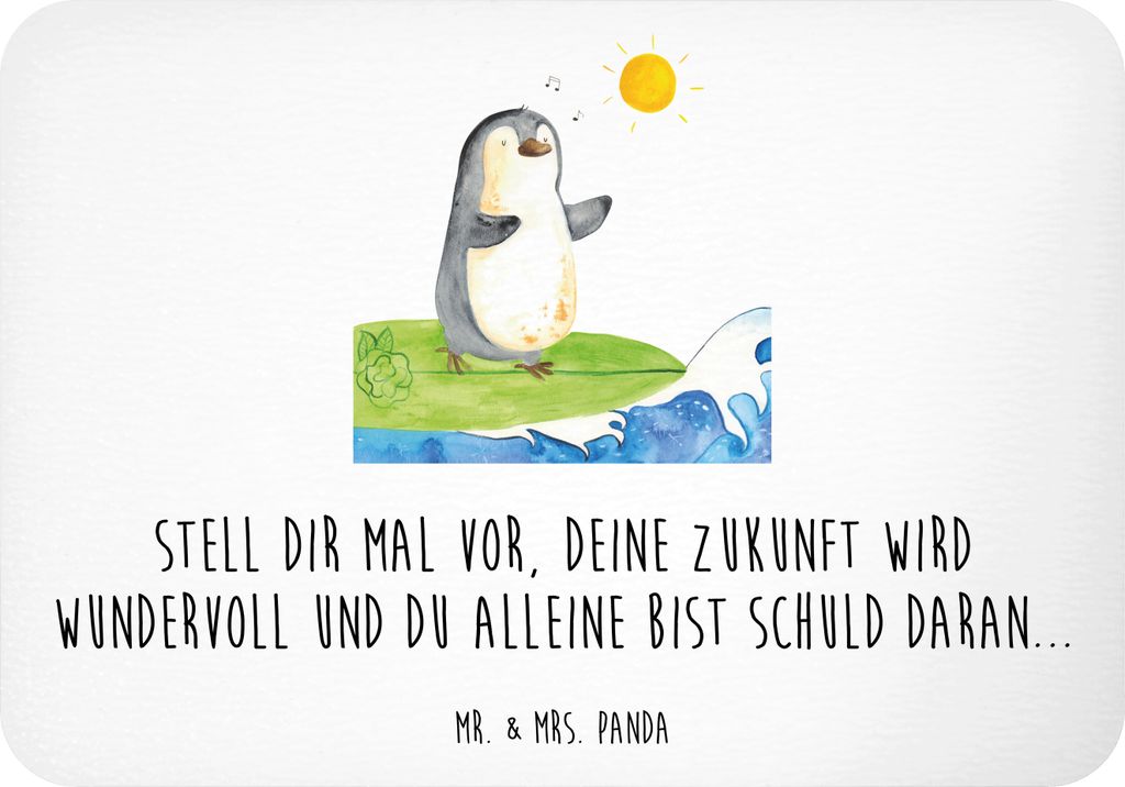 Mr. & Mrs. Panda Kühlschrankmagnet Mutig zu sich selbst stehen - Weiß - Geschenk, Notizhalter, Selbstbewusstsein, wandmagnet, Vertrauem, Zuversic...