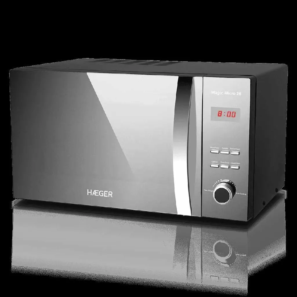 Micro-ondes Haeger Magic Micro 26 Gris 800W : Performance et Design Épuré - 6