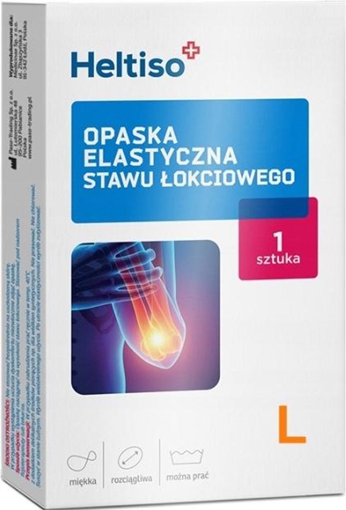 Heltiso Opaska stawu łokciowego elastyczna L, 1 sztuka