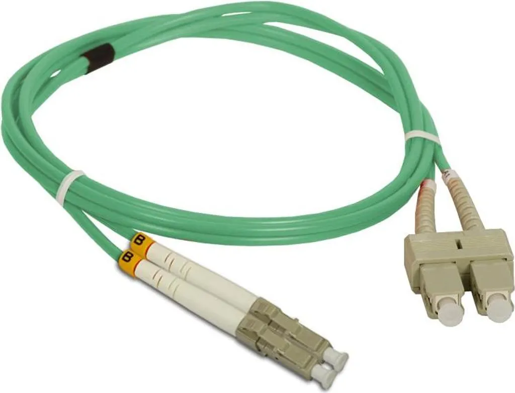 Cavo Fibra ALANTEC OM3 Duplex LC-SC 2m - Soluzione Cablaggio Ufficio