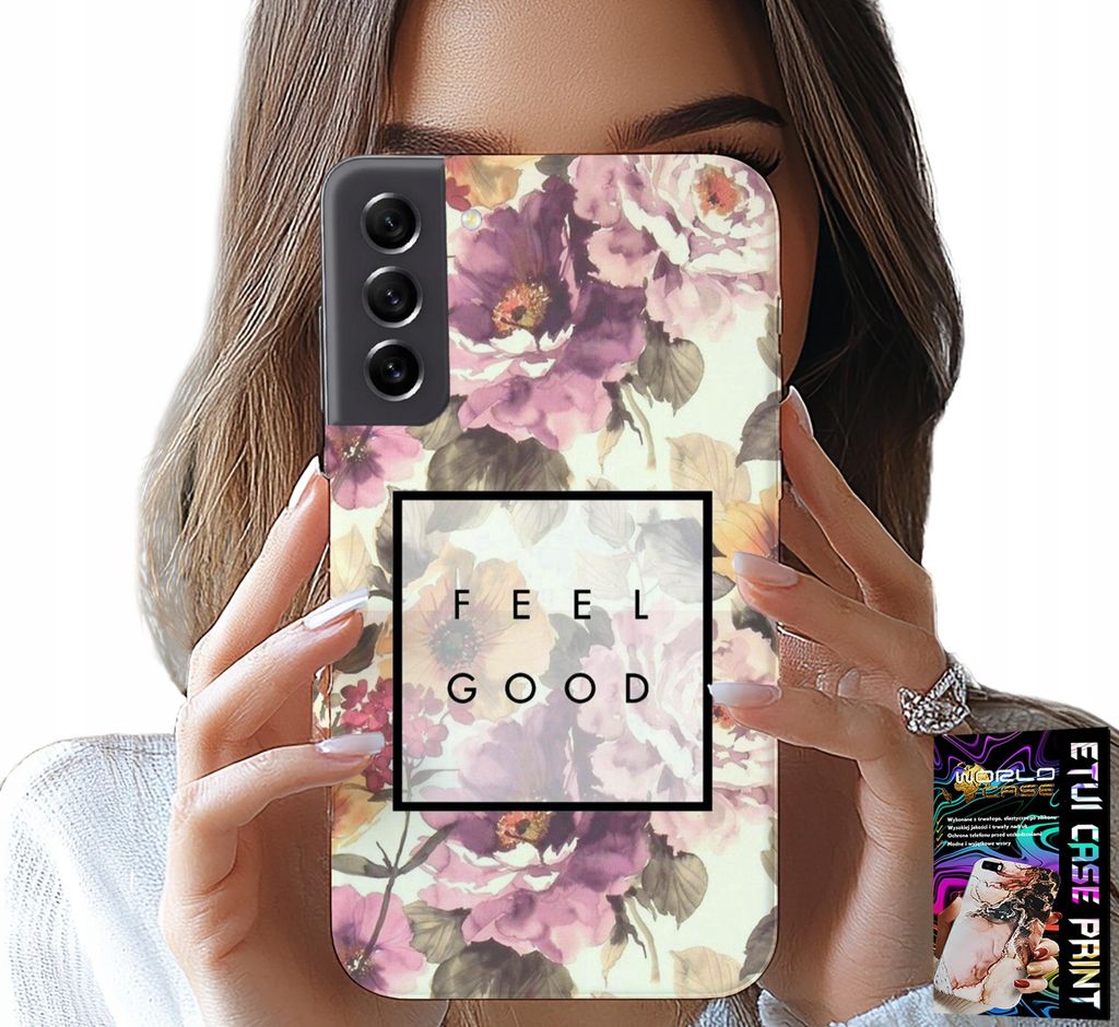 Hülle Für Samsung Galaxy S21 - Florales Design, Modische Damen + Glas