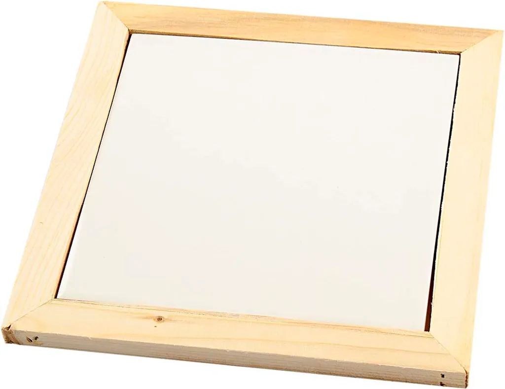 Support dessous de verre à personnaliser en bois naturel 15x15 cm 1pc