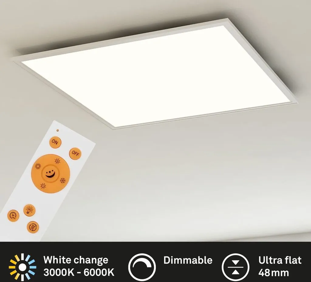 Panneau LED 3800 lm Intensité Variable CCT PIATTO avec Télécommande - 2