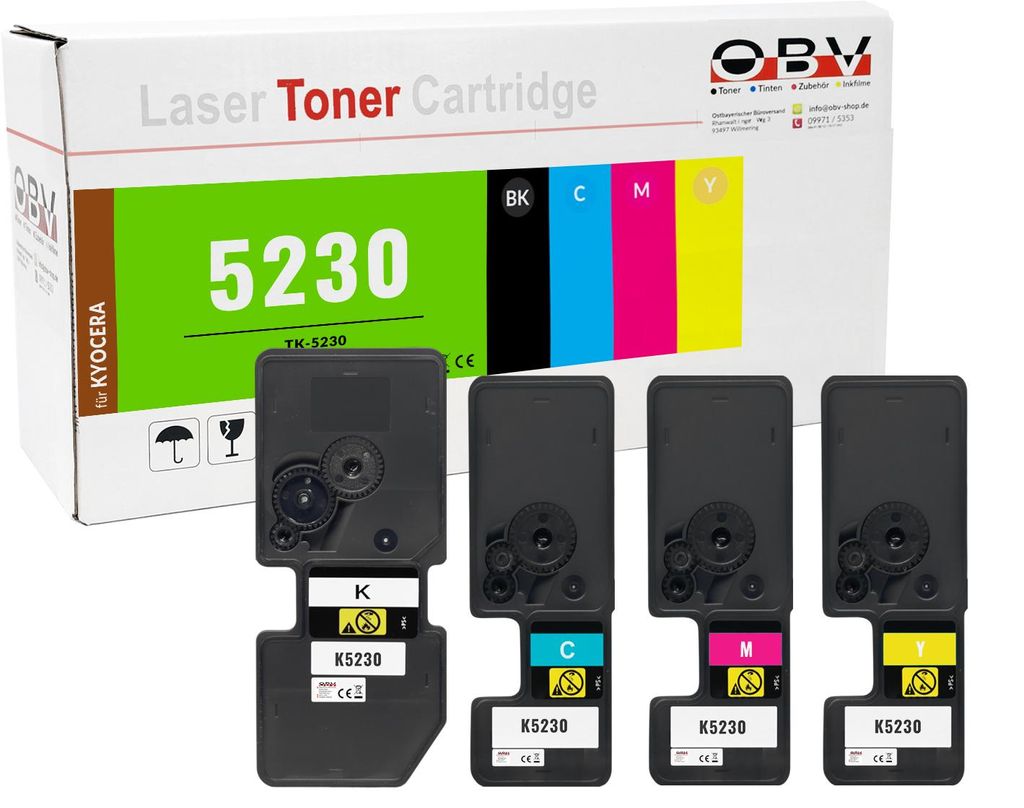 Kyocera TK-5230 kompatible Toner 4er Set - M5521cdn Produktbild 