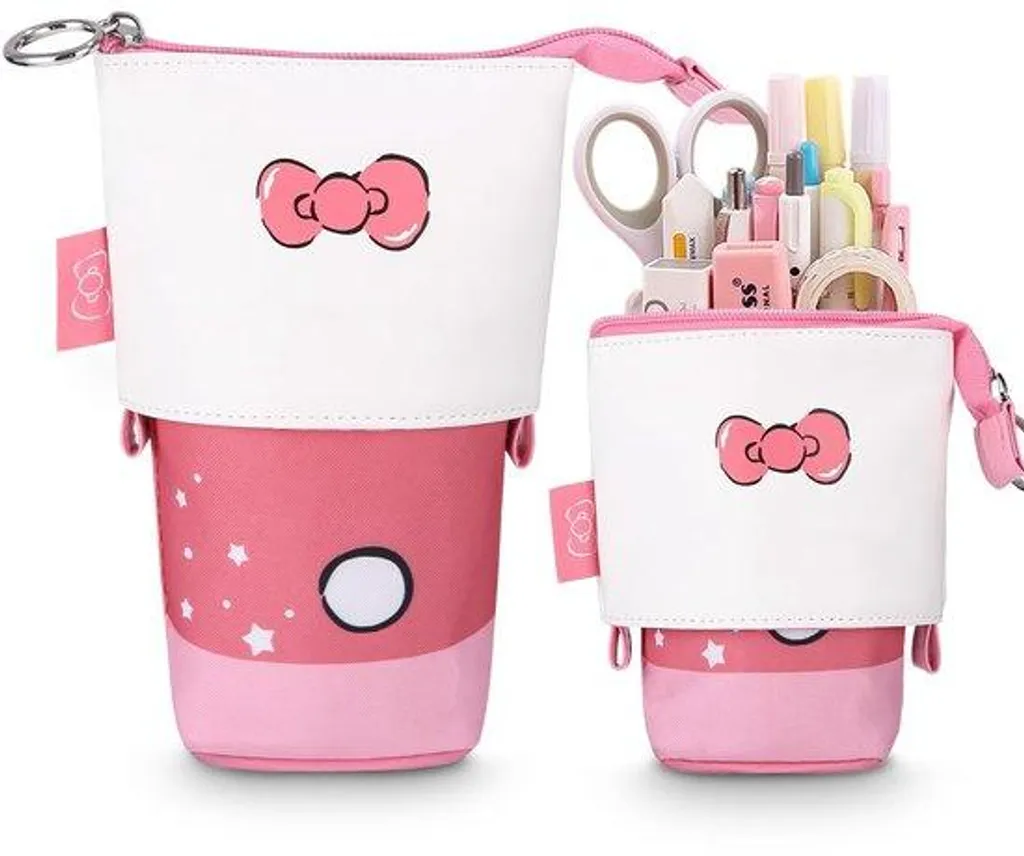Cartable pour filles 2 en 1 télescopique avec poche zippée 7-12 ans
