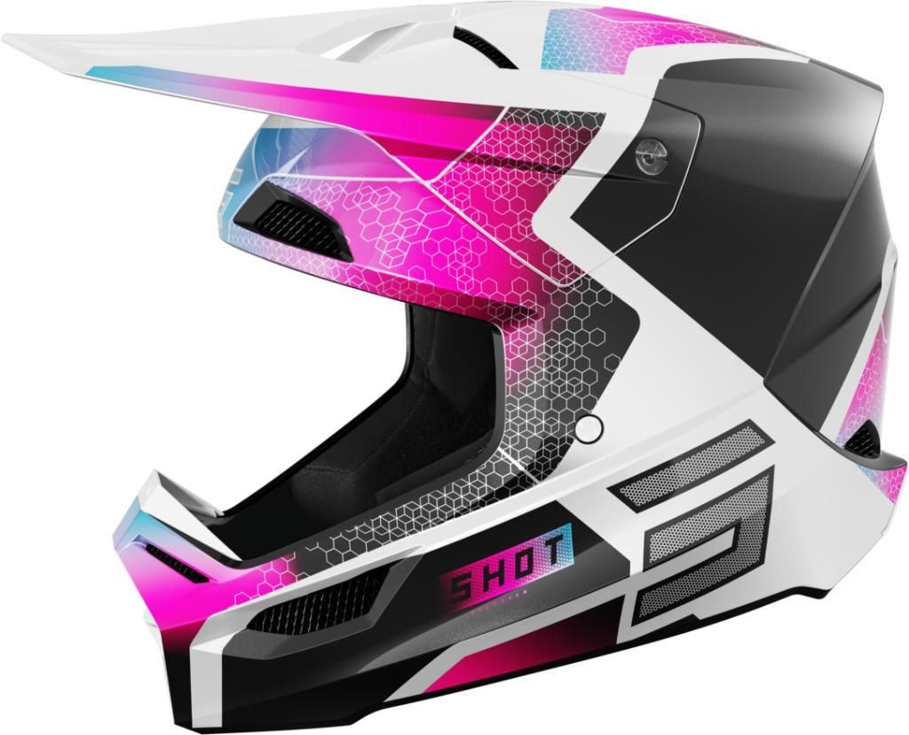 SHOT FURIOUS PHASER KID Helm glanz schw.-blau-pink S 49-50cm