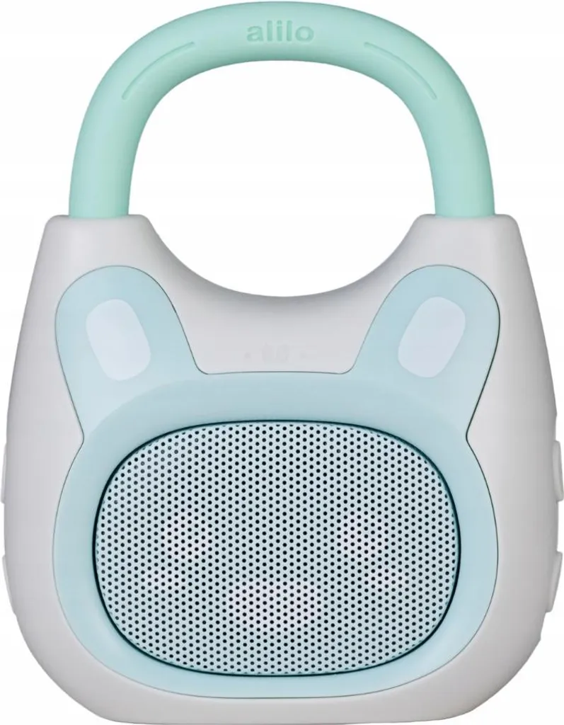 Alilo Pocket Bunny K1 Bleu Mint - Veilleuse à Oreilles Souples Lumineuses