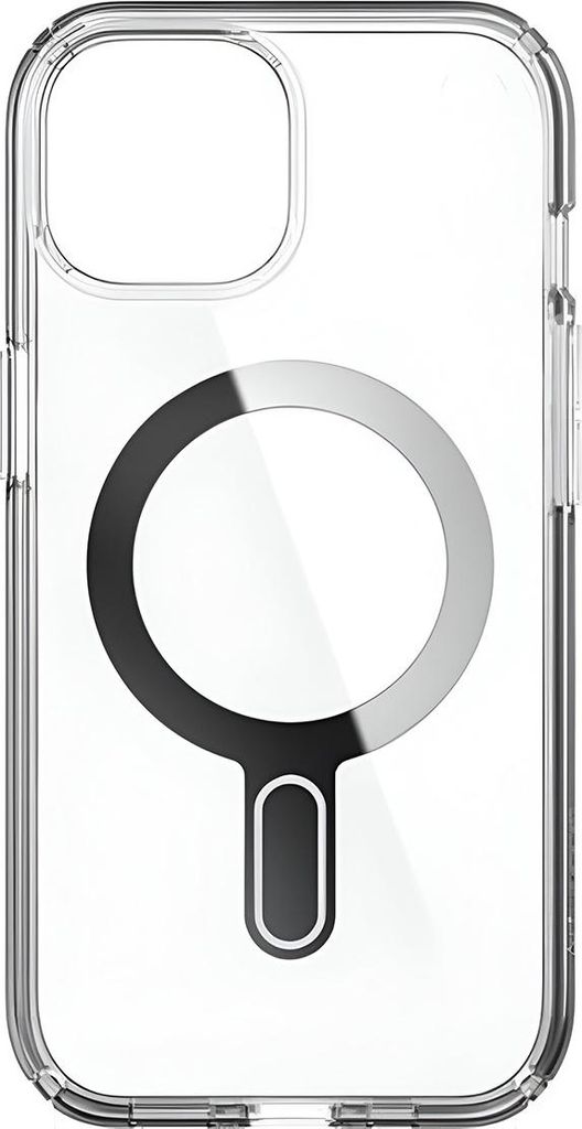 Speck Presidio Perfect-Clear ClickLock & Magsafe - Etui iPhone 15 Plus / iPhone 14 Plus (Klar / Chrome Finish / Serene Silver)