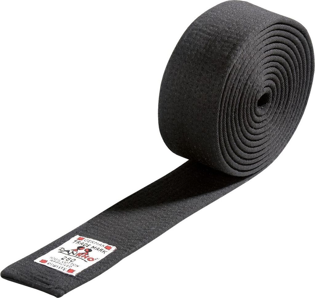 DANRHO Judo / Ju-Jutsu Gürtel. 4 cm breit Schwarz 240