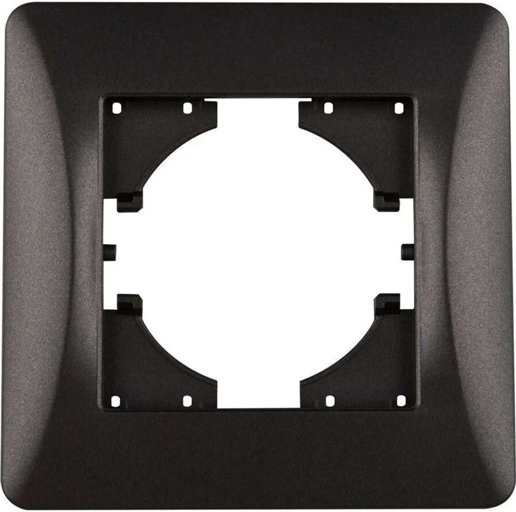 Onlex Vertical Frame 3 Posti Nero Nero - Placca Design per Serie Civile