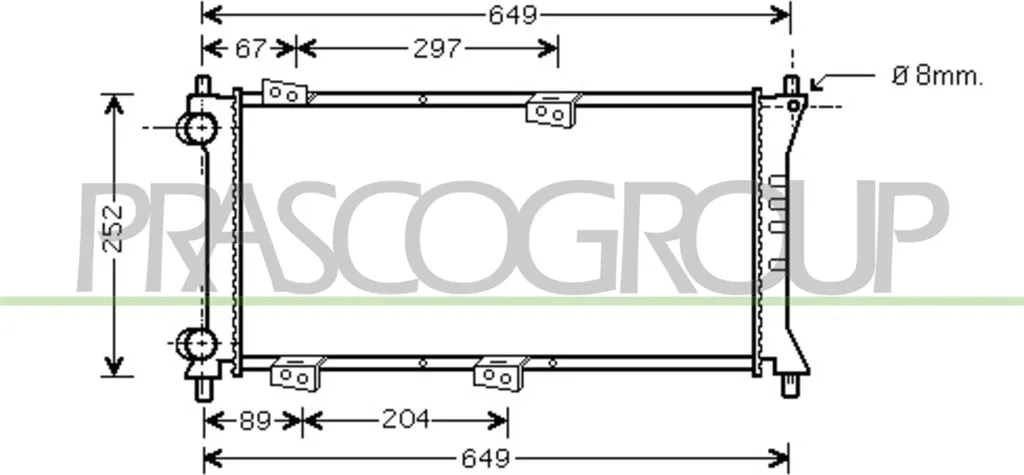Évitez la surchauffe moteur : Radiateur Fiat Panda OE 46777410 Prasco