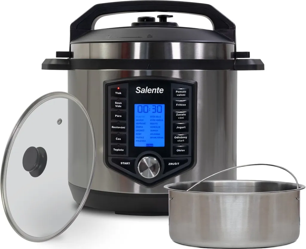 Salente Cuco II Cuiseur sous Pression pour Repas Familiaux Rapides et Sains