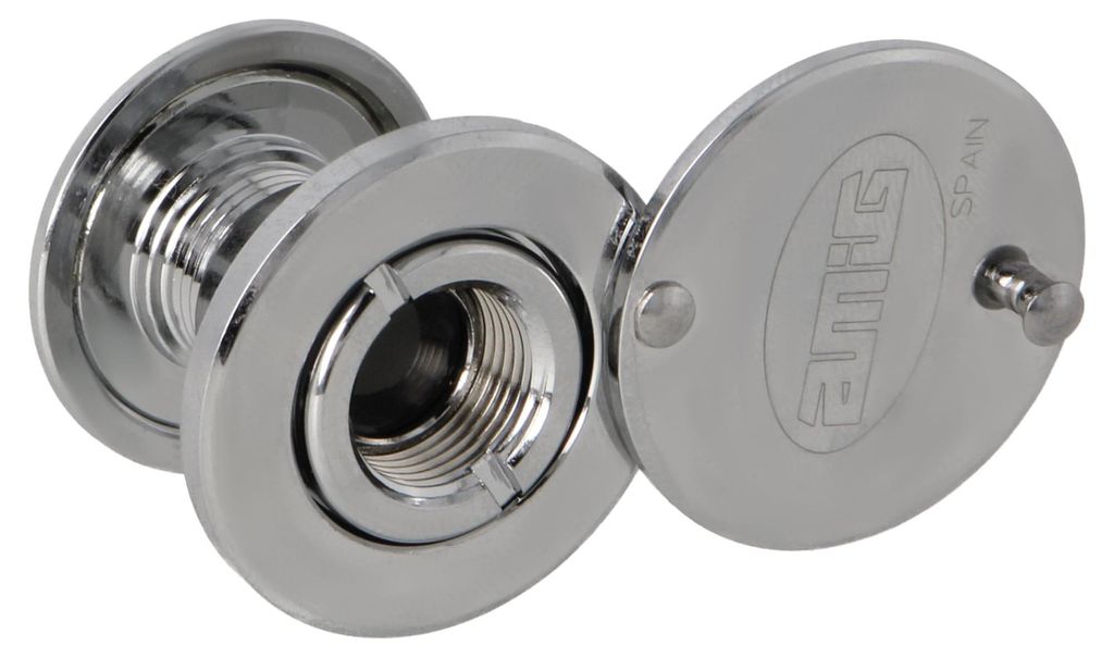 Amig - Türspion - Super-Winkellinse - für Eingangstüren innen und außen - Chrom glänzend - Messing - Maße: Durchmesser 14 mm - Türstärke 15...