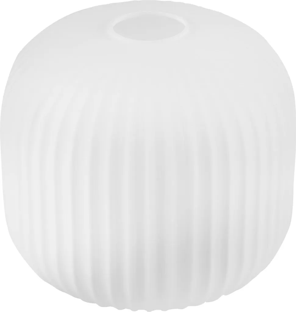 Abat-jour en verre Riffle blanc 20 cm anti-éblouissement pour éclairage