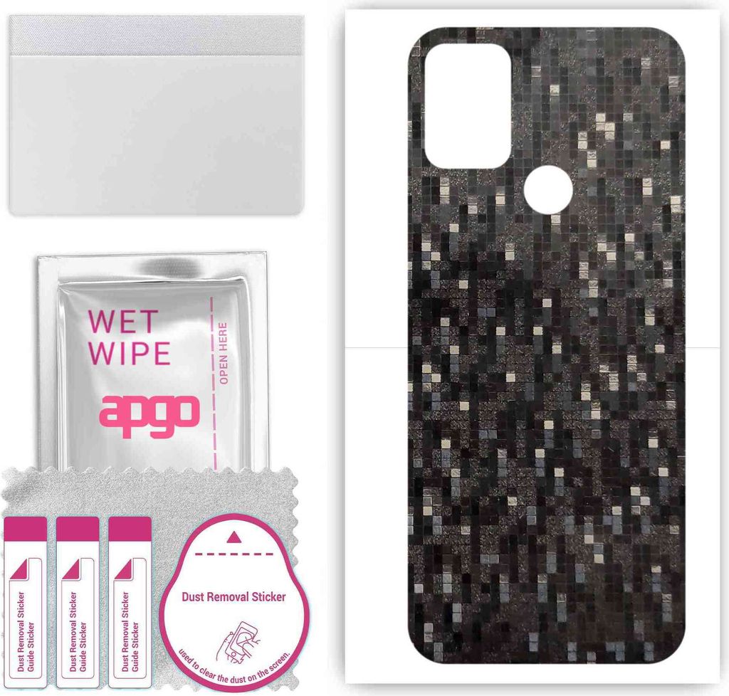 apgo Rückseite Schutzfolie, Skin, kompatibel mit HTC Wildfire E2 Plus, Hinten Displayschutzfolie aus Vinylfolie, kratzfest, einfache Montage - Car...