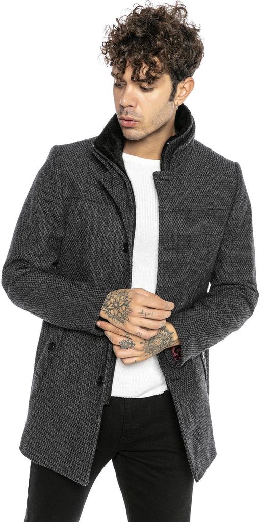 Red Bridge Herren Trenchcoat Mantel Jacke Transformable-Honeycomb