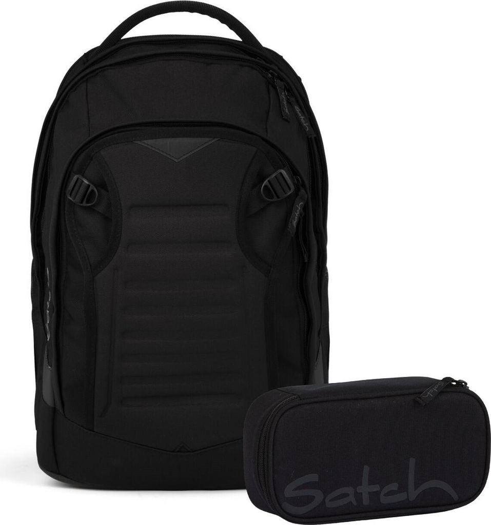Satch, Schulrucksack-Set MATCH PLUS Blackjack 2-teilig, ab. Produktbild 