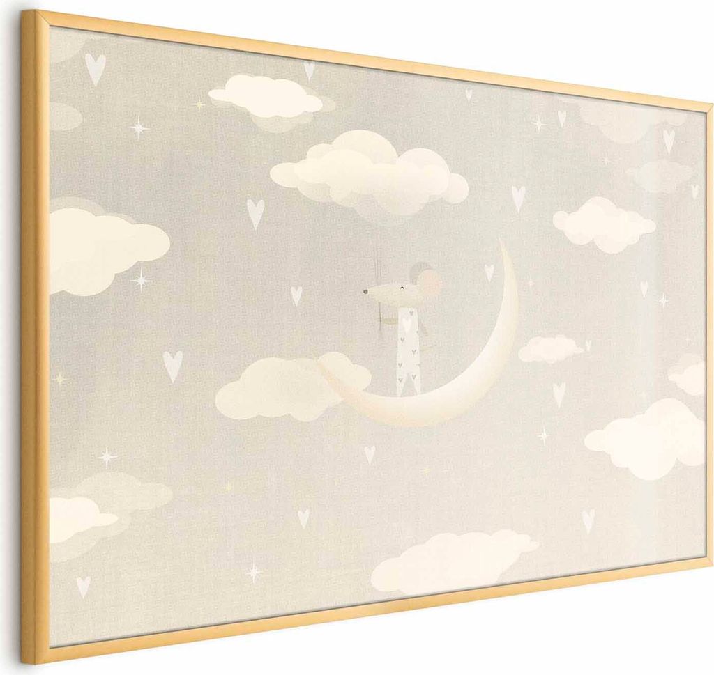 Posterpapier Poster - Mouse on the Moon 42x29.7 cm Für Kinder e-A-10136-ao-a