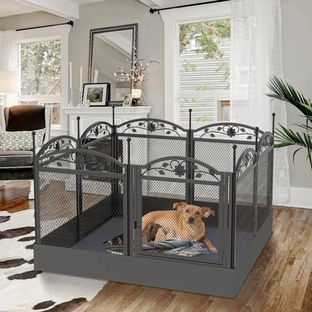 Lit pour chien avec fond 8 pièces et coussins moelleux confortables