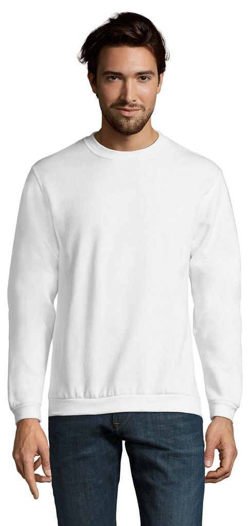 SOLS - "Spider" Sweatshirt Rundhalsausschnitt für Herren LT2221 (S) (Weiß)
