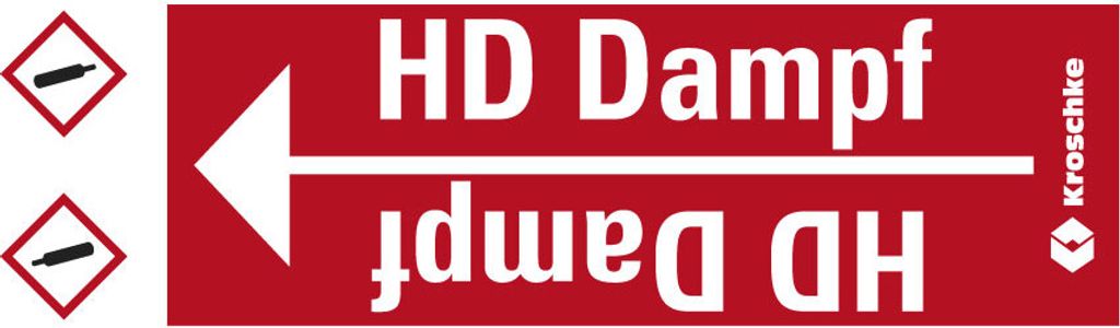 Dreifke Rohrleitungsband HD Dampf, praxisbewährt, ab Ø 10mm, rot/weiß, 33m/Rolle