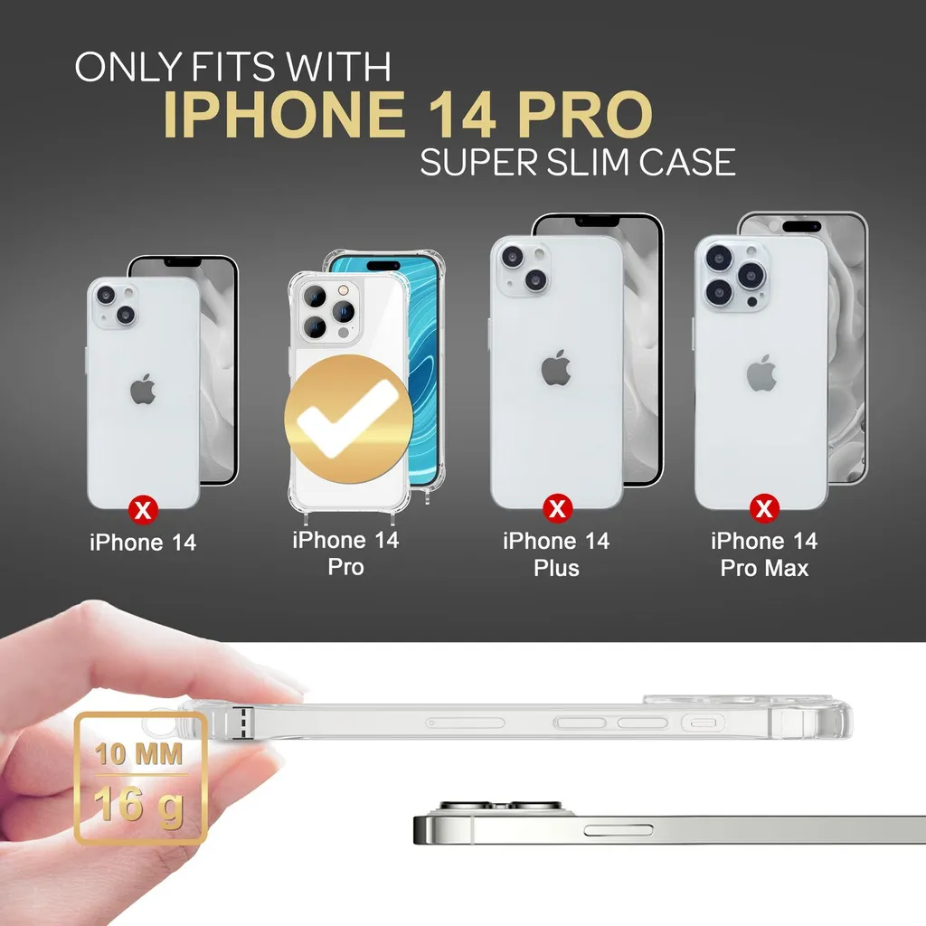 Cover a Tracolla iPhone 14 Pro Viola - La Soluzione per Genitori - 4