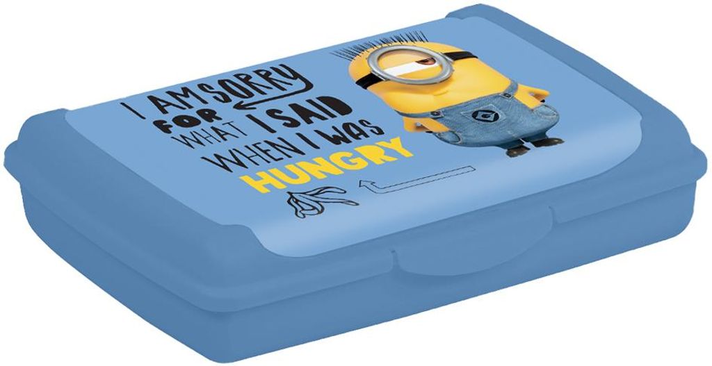 keeeper Brotdose carla mini "Minions Hungry" 0,5 L blau