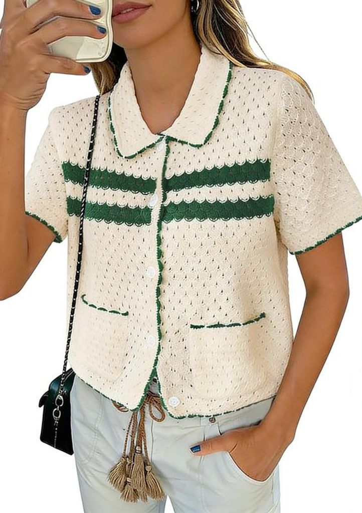 Eine lässige,locker sitzende und stylische Damenstrickjacke Produktbild 