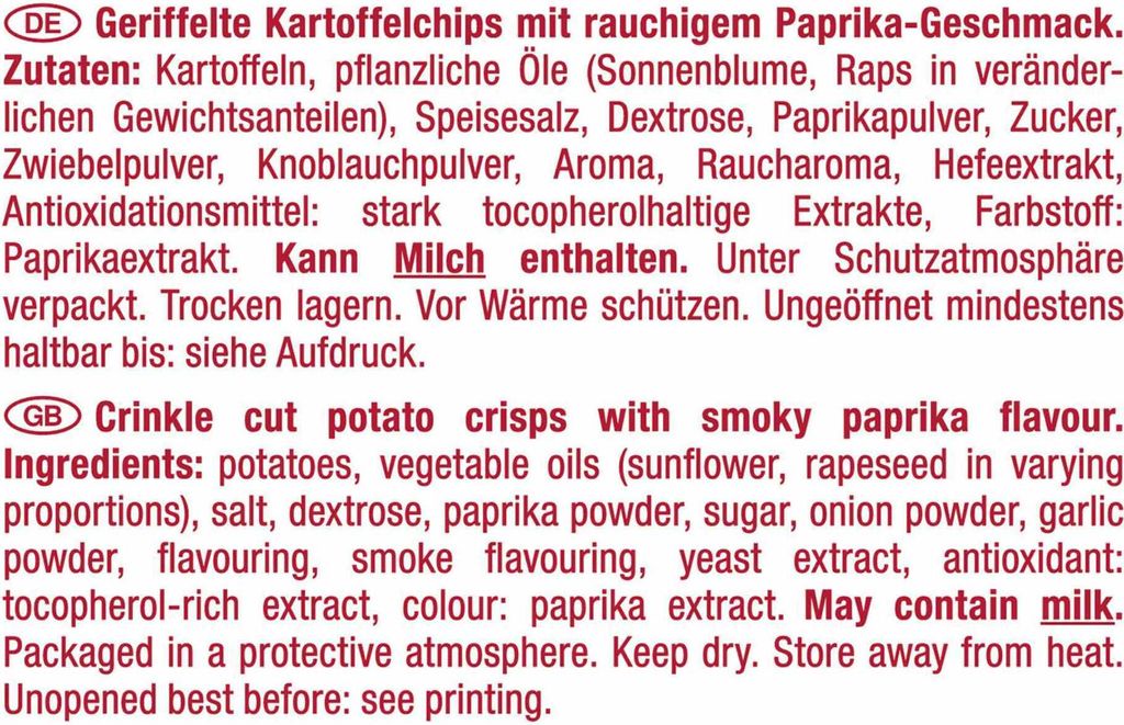 Crunchips Pieczone chipsy o smaku wędzonej papryki 110g Zdjęcie produktu 5