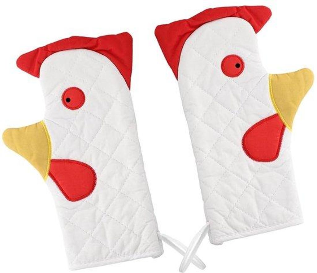 Hittebestendige ovenwanten set mit Wasserhahn-Design und praktischer Aufhängelösung