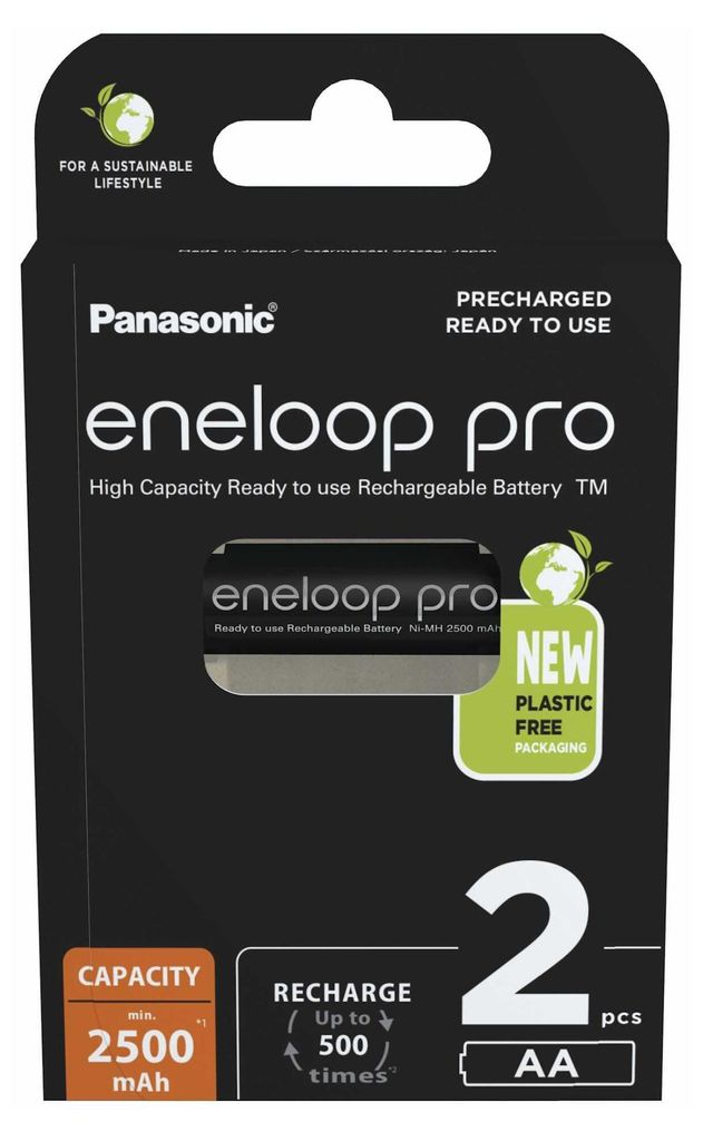 1x2 Panasonic Eneloop Pro Mignon 2500mAh AA Ni-MH Obrázek produktu 
