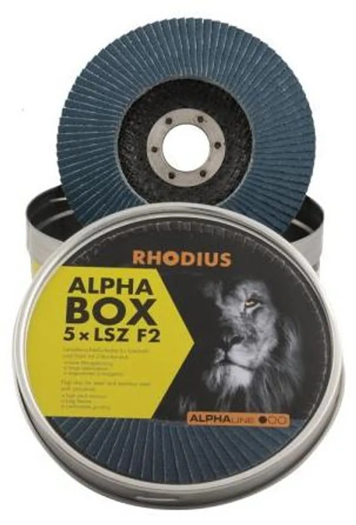 Disque à lamelles 125mm Grain 80 pour Meulage Inox Rhodius LSZ F2