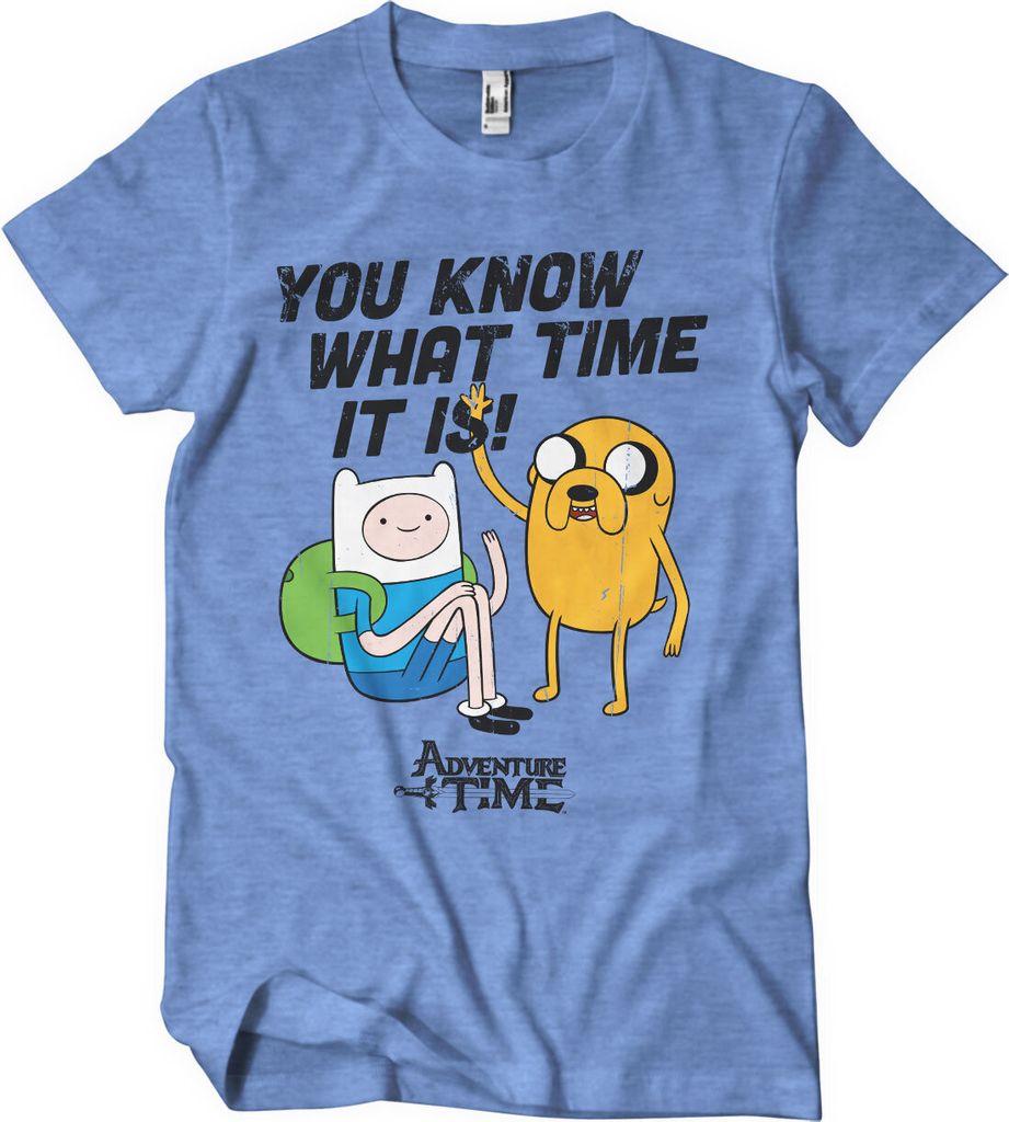 It's Adventure Time T-Shirt - Medium - BlueHeather
