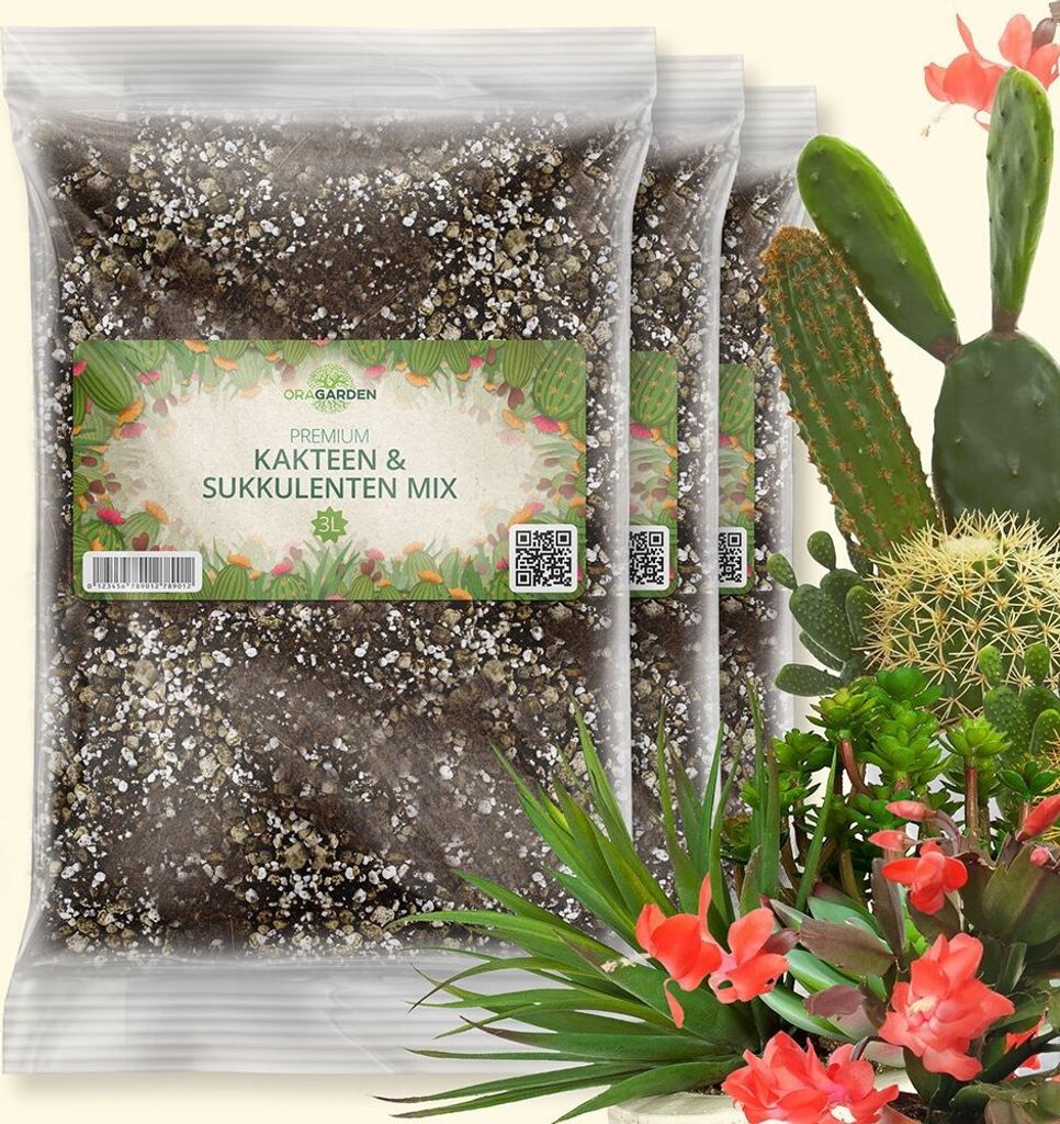 OraGarden Sukkulenten & Kakteen Erde 9 Liter Produktbild 