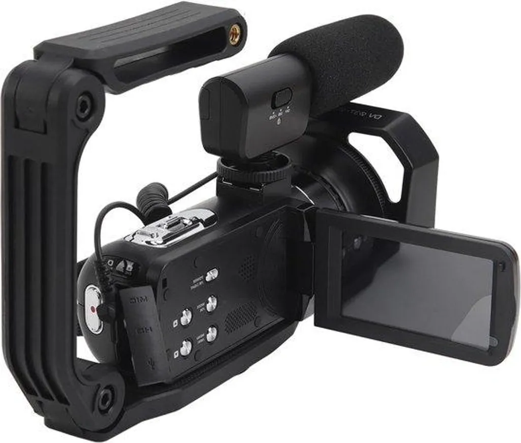 Caméra 4K Haute Résolution 56 MP Zoom 18x et Écran LCD pour Famille
