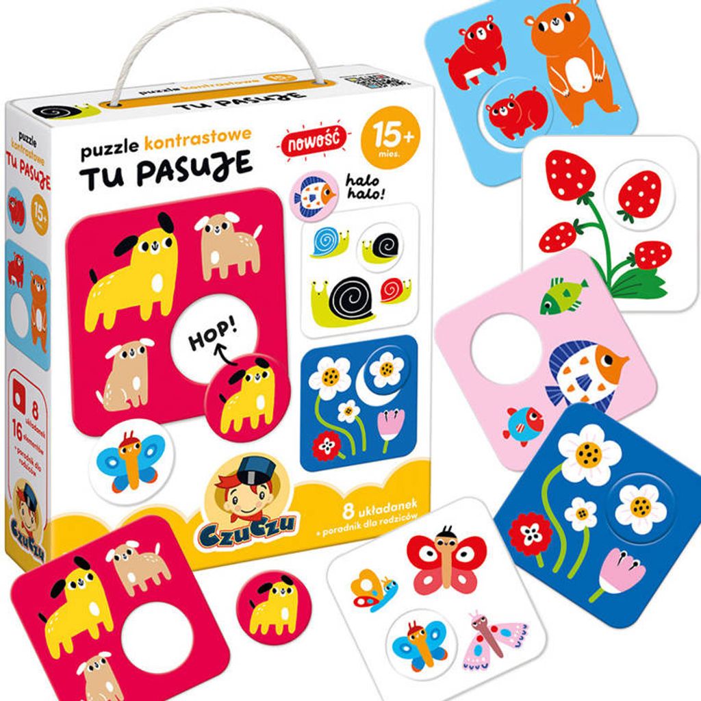 CZUCZU Puzzle kontrastowe dla dzieci - Tu pasuje 92009 Zdjęcie produktu 
