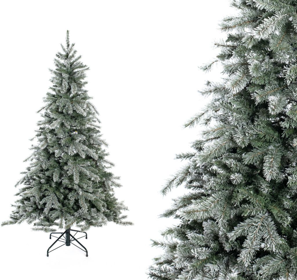 Evergreen sapin de Noël artificiel épicéa Frost vert/blanc Image du produit 