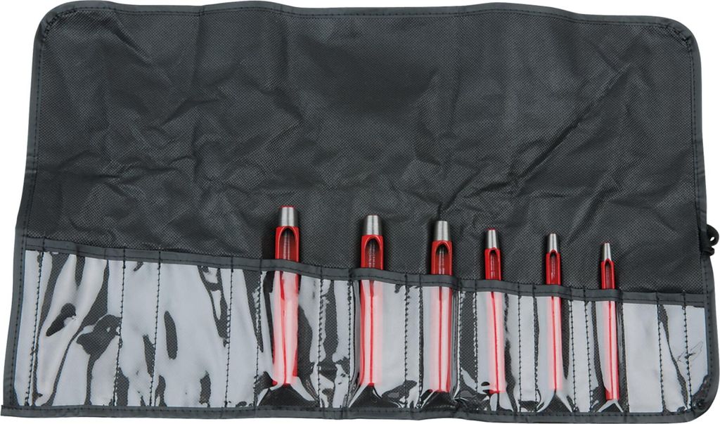 KS TOOLS Rundlocheisen-Satz 129.2113 Werkzeugstahl 620g