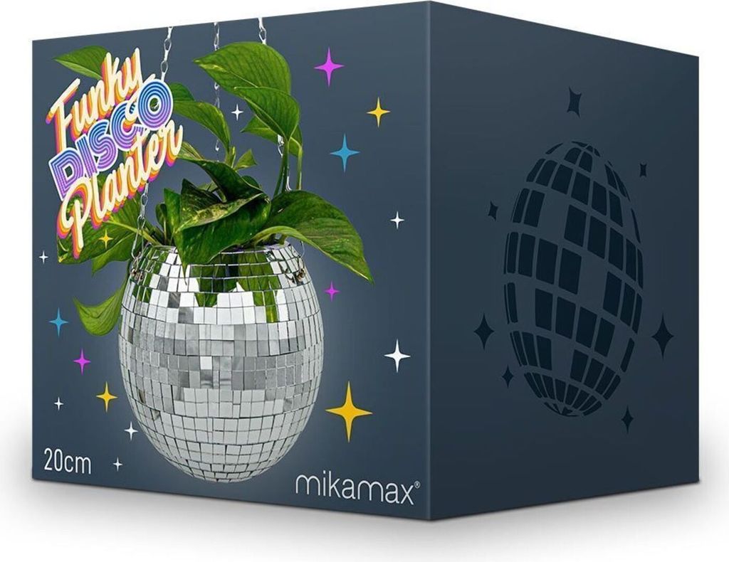 Discokugel Blumentopf mit Kette zum Aufhängen Produktbild 4