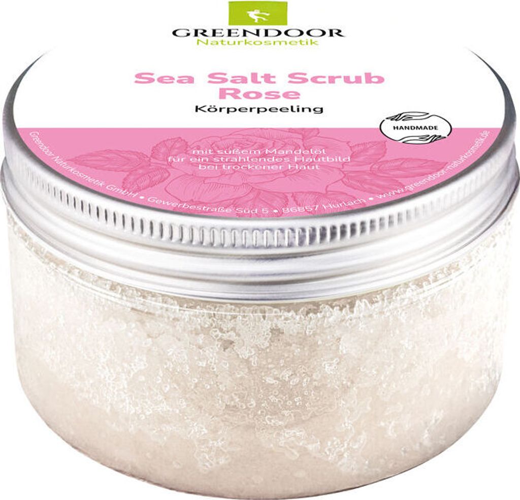 GREENDOOR Sea Salt Scrub Rose