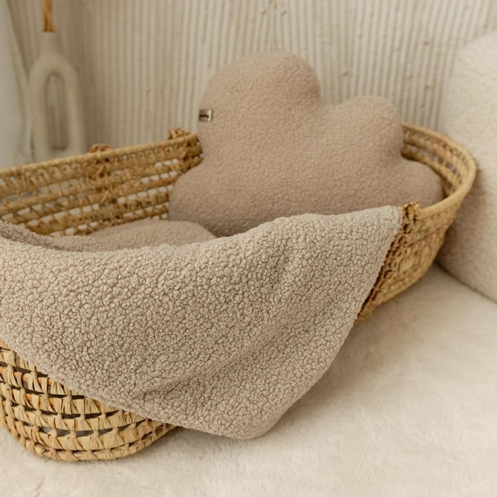 Muminky | Babydecke - 50x90cm - Beige - Warm für Herbst-Winter